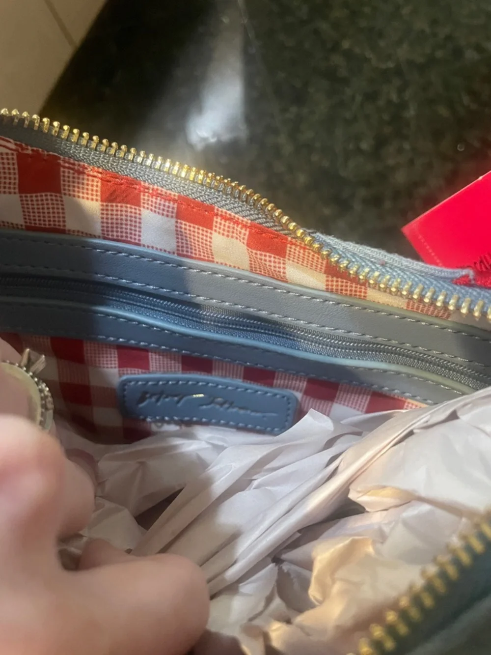 Betsey Johnson XoX Denim and Cherry Hobo Bag - Picture 8 of 10